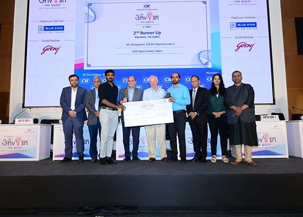 JSW Steel Limited, Salem Plant (Mr Periyasamy M & Mr Deeraj Kumar S)