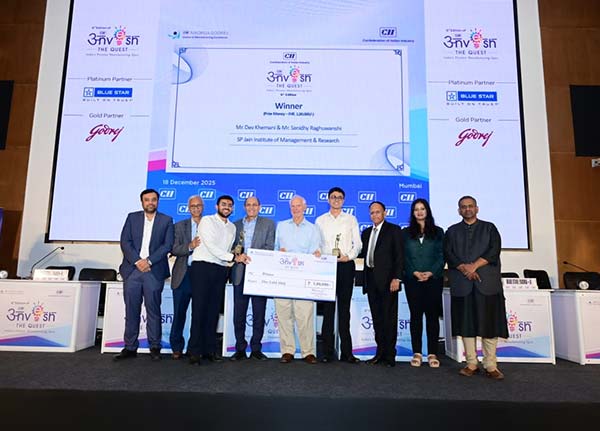 S P Jain Institute of Management & Research (SPJIMR) – (Mr Dev Khemani & Mr Sanidhy Raghuwanshi)